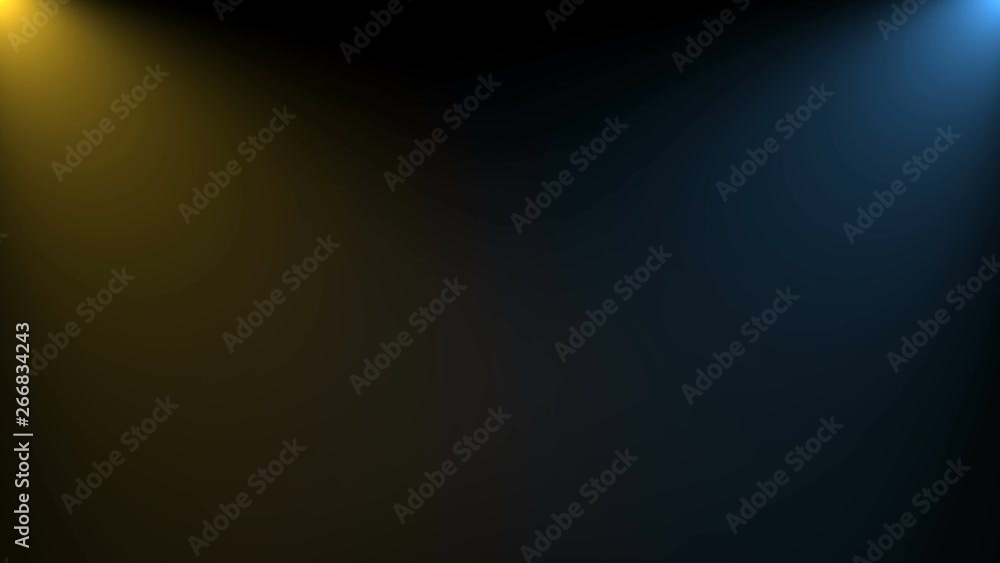 Poster scene illumination bright lighting with spotlights, 3d rendering computer generated background