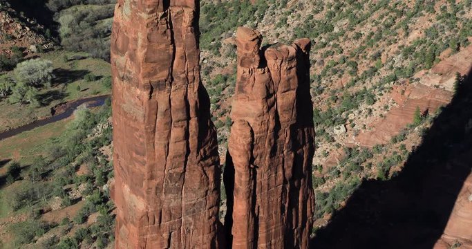 The Canyon de Chelly best-known feature is Spider Rock, a sandstone spire that rises more than 700 feet from the floor of the canyon. It's named for Spider Woman, a key figure in Navajo lore.
