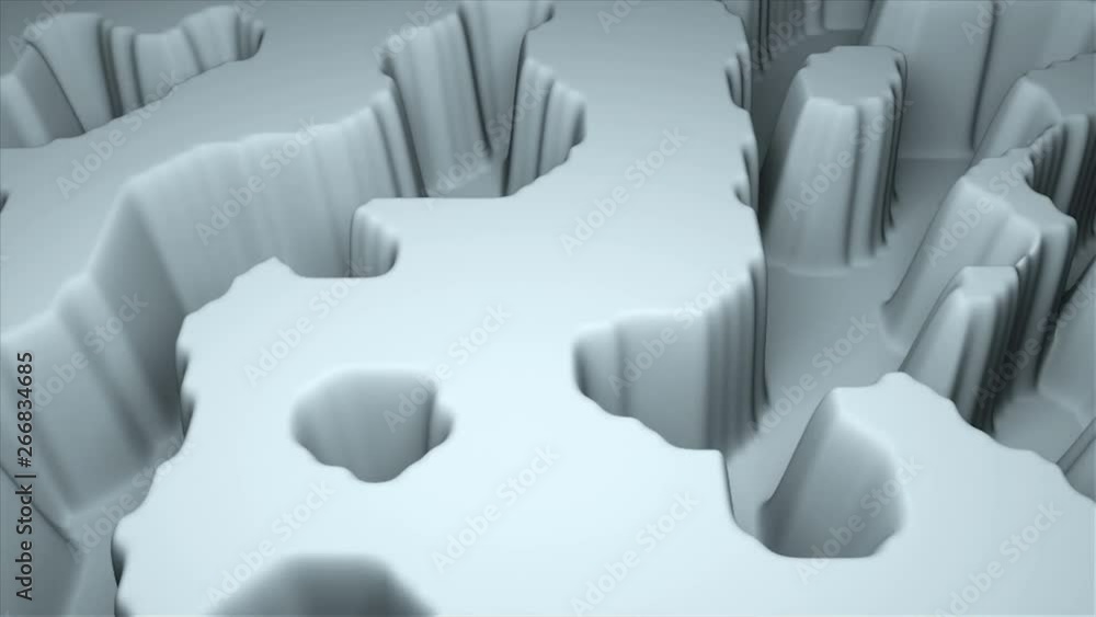 Poster simple terrain modern 3d surface model, 3d rendering backdrop, computer generating background