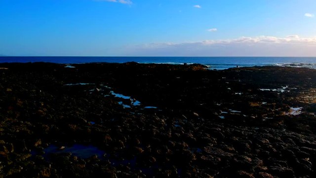 aerial view of the sea of cotillo