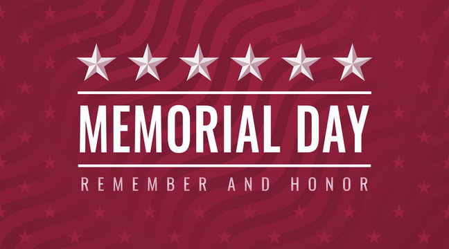 Memorial Day - Remember and Honor greeting card