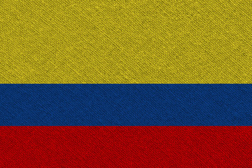 colombia fabric flag