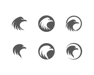 Obraz premium Eagle logo template vector icon