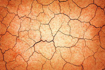 Dried and Cracked ground,Cracked surface,Dry soil in arid areas.