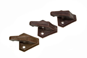 coat hook isolated on white background