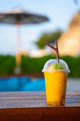 passion fruit smoothie drink for summer