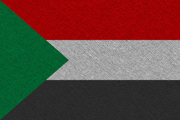 sudan fabric flag