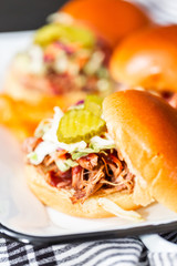 BBQ pulled pork sandwich