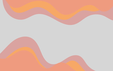Colorful Wave flat abstract backgroun