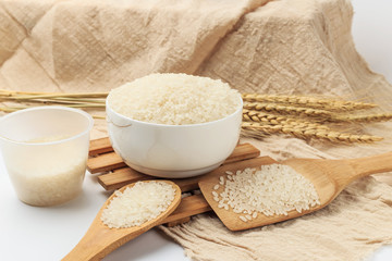 Shoot rice up close