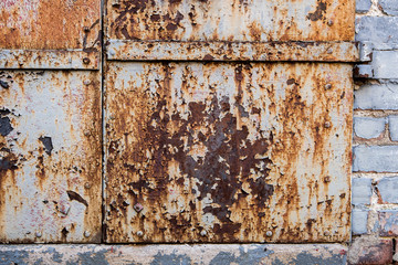 Metal door rusting