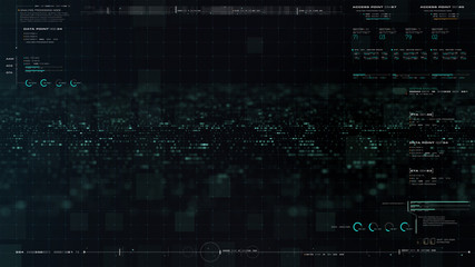 Fototapeta premium Futurystyczny graficzny interfejs użytkownika z graficznym interfejsem użytkownika Head up pusty szablon z cyfrowym wyświetlaczem informacji telemetrycznych dla cyfrowej nakładki graficznej tła
