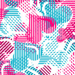 Naklejka premium hearts colored lines on a white background