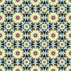 seamless pattern vintage ethnic ornament illustration