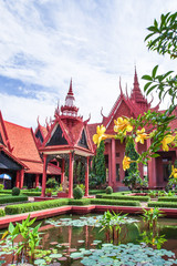 Picturesque exteriors of the National Museum of Cambodia.