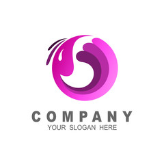 Pictograph of peacock for con, logo and identity design, circle with peacock