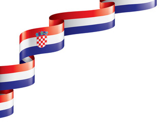 Croatia flag, vector illustration on a white background