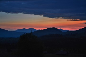 sunset in Tihuta Pass - Romania