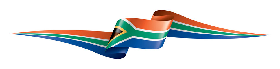 south africa flag, vector illustration on a white background © butenkow