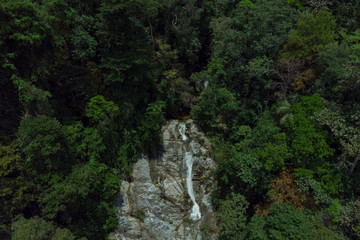 An aerial view of Lata Iskandar waterfall in Tapah, Perak.