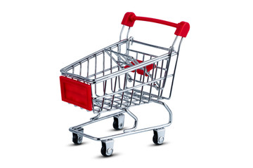 Shopping cart isolated on white background