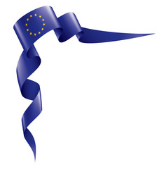 European union flag, vector illustration on a white background