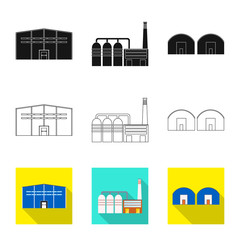 Fototapeta premium Isolated object of production and structure sign. Collection of production and technology stock symbol for web.