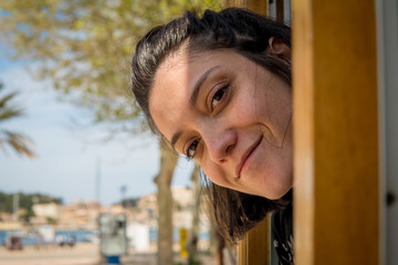 Young woman in Mallorca, Spain