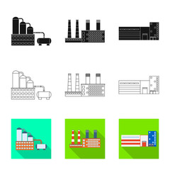 Obraz premium Vector design of production and structure sign. Set of production and technology stock vector illustration.