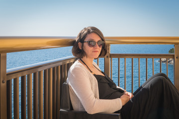 Young woman in Mallorca, Spain