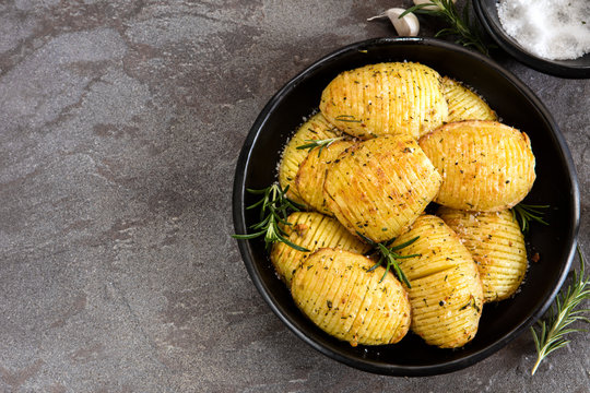 Hasselback Potatoes with Rosemary