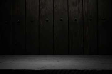 empty brown wood table for background abstract