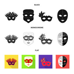 Isolated object of luxury and celebration icon. Collection of luxury and hide  stock symbol for web.