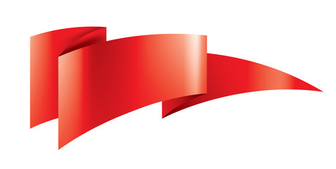 Red sticker on white background. Vector illustration