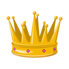 Vector illustration of monarchy and gold icon. Set of monarchy and heraldic vector icon for stock.