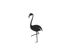 Fototapeta premium Flamingo logo ilustration vector