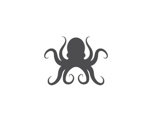 Octopus logo ilustration vector