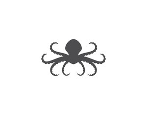 Octopus logo ilustration vector
