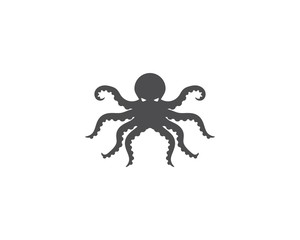 Octopus logo ilustration vector