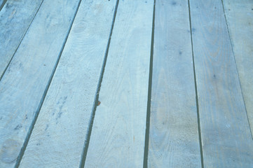 old wooden floor of the boards. Blue tint