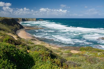 Spring Atlantic Ocean in Portugal
