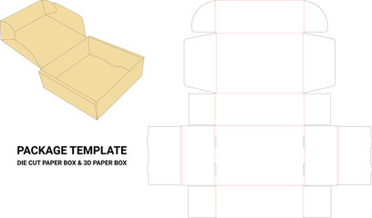 die line box & mock up box