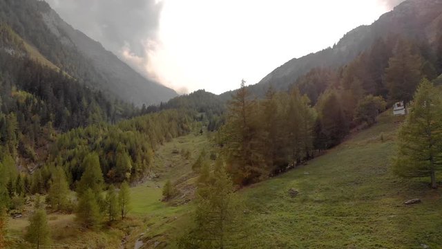Arial Drone Photography over the Swiss Alps - Switzerland Europe 4K