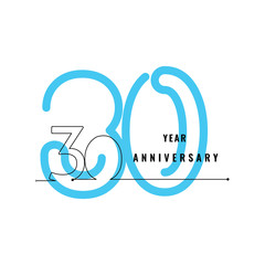 30 years anniversary celebration vector design for celebration