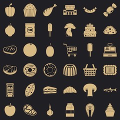 Shopping icons set. Simple style of 36 shopping vector icons for web for any design