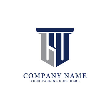 Simple Letter LW  logo Design vector, can be used initial name, finance, law, business,art,
