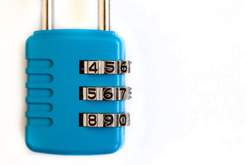 Padlock with numbers