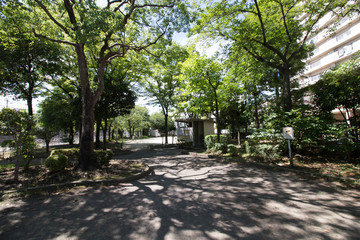 東京の下町にあるどこか風情のある公園