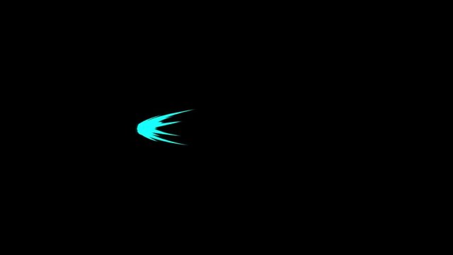 Energy animations, flash FX Energy Elements with glow effect. Black background.4K resolution.Cartoon Electric animations.