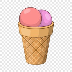Ice cream icon. Cartoon illustration of ice cream vector icon for web design